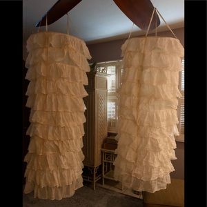 Very Pretty Ruffled Hanging Tubular Shades